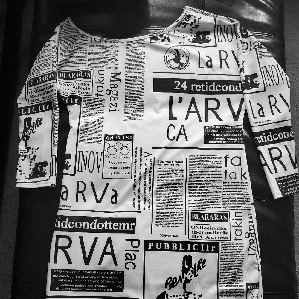 Newspaper Dress